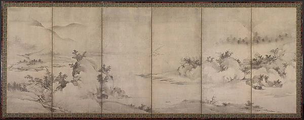 Landscape 1500s Japan Muromachi period 1392-1573