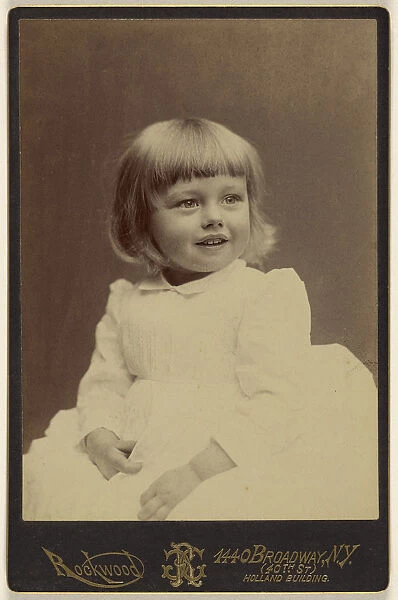little girl seated George Gardner Rockwood American