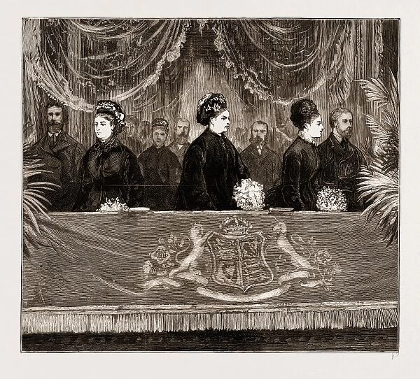 Her Majestys Visit to the Royal Albert Hall, London, Uk, 1876: the Royal Box