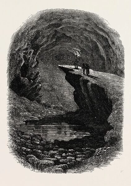 Mammoth Cave, Kentucky, United States of America, Us, Usa, 1870S Engraving