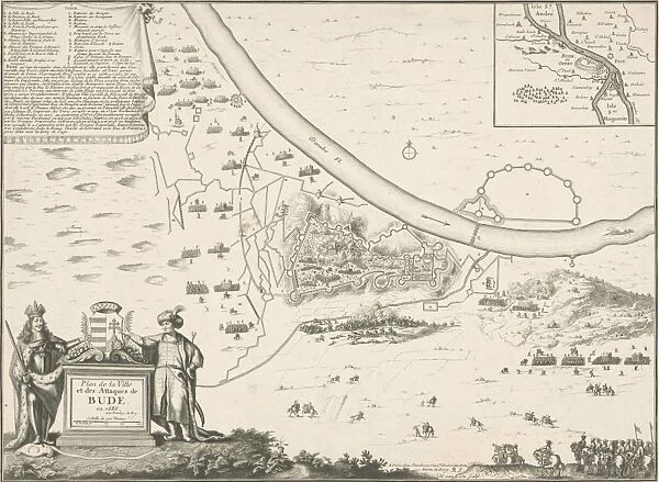 Map of Buda, 1686, Harmanus van Loon, Lodewijk XIV (koning van Frankrijk), 1693 - 1696
