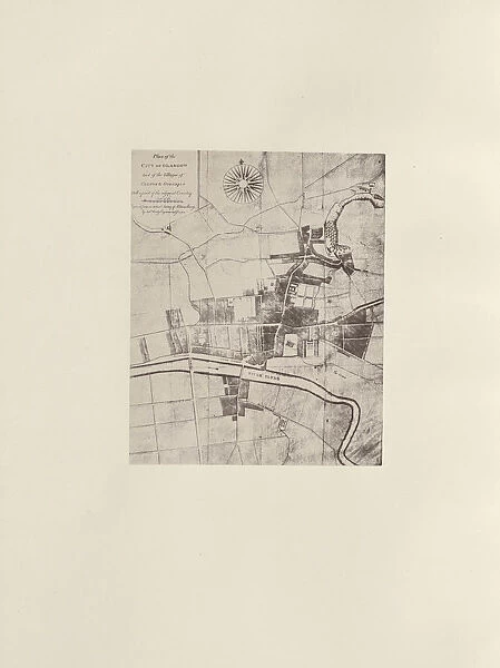 Map Glasgow 1776 Thomas Annan Scottish 1829 1887