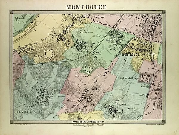 Map of Montrouge, France
