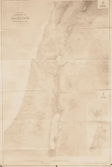 Framed Print : Print of Map Palestine 1900 Framed Print : Print of Map Palestine 1900