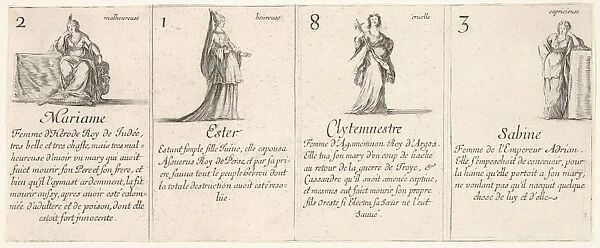 Mariame Ester Clytemnestre Sabine game queens