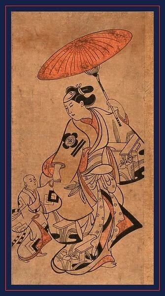Matsumoto kyAczou, Onnagata Matsumoto HyAczo. Torii, Kiyonobu, 1664-1729, artist, [ca