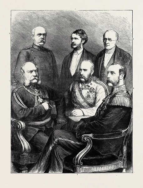 The Meeting of the Emperors: I. William I. of Germany; 2. Francis Joseph I. of Austria; 3