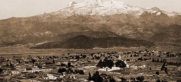 Mexico, Ixtacchihuatl from Amecameca, Jackson, William Henry, 1843-1942, Volcanoes