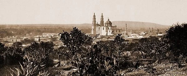 Mexico, view showing Cathedral Lagos, Jackson, William Henry, 1843-1942, Cathedrals