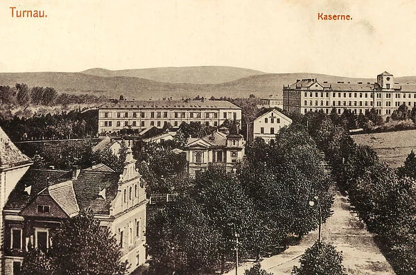 Military facilities Buildings Turnov 1913 postcards