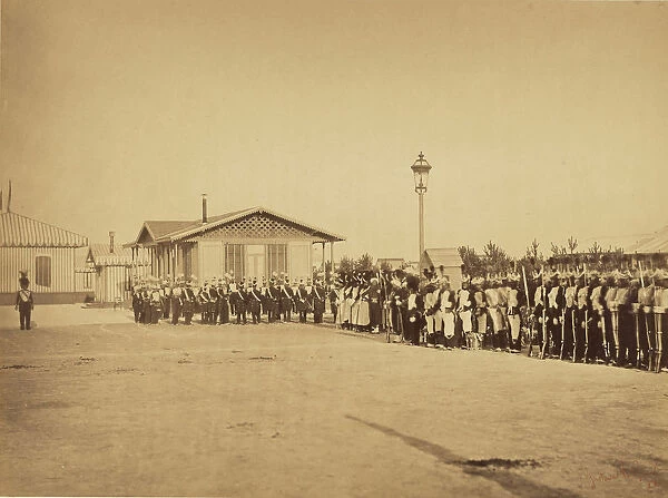 Military Lineup Camp de Chalons Gustave Le Gray