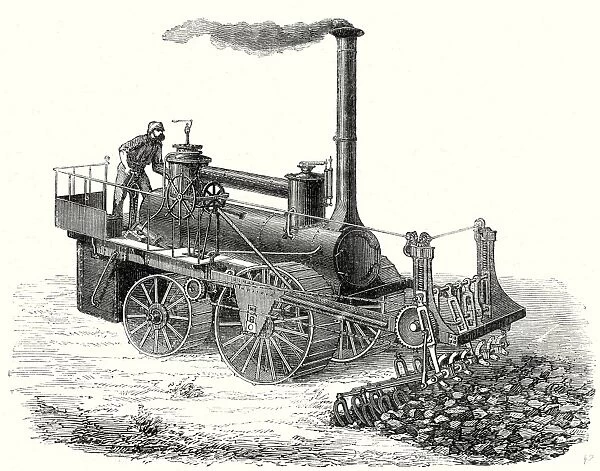 The MM. Barrat brothers forked hoe steam machine
