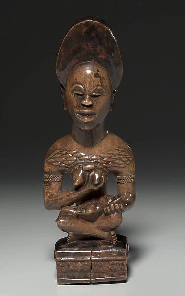 Mother-and-Child Figure mid late 1800s Central Africa