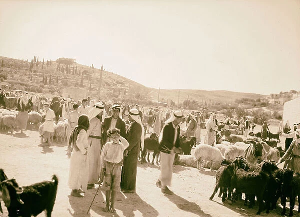 Nazareth Animal market 1945 Israel