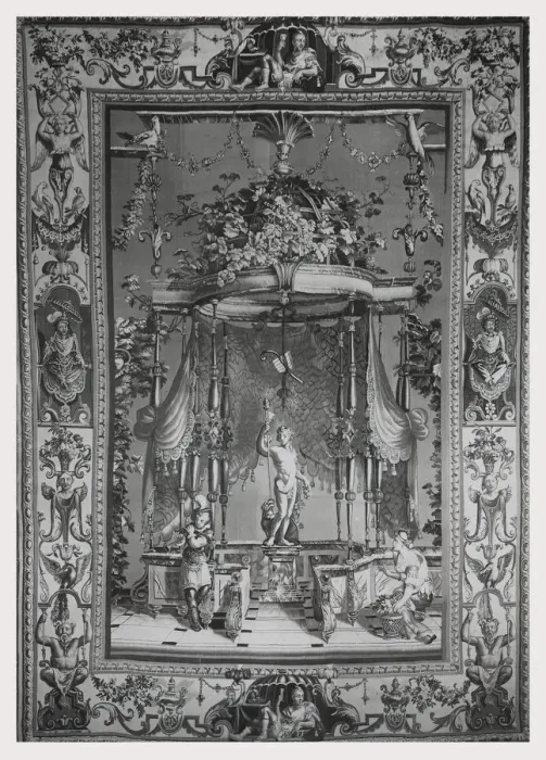 Framed Print : Print of a Young Man Offering Wine to Bacchus