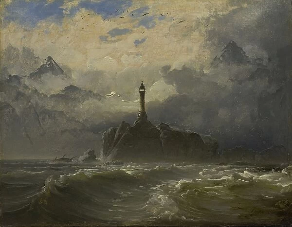 Peder Balke Seascape SjAostycke painting 1849