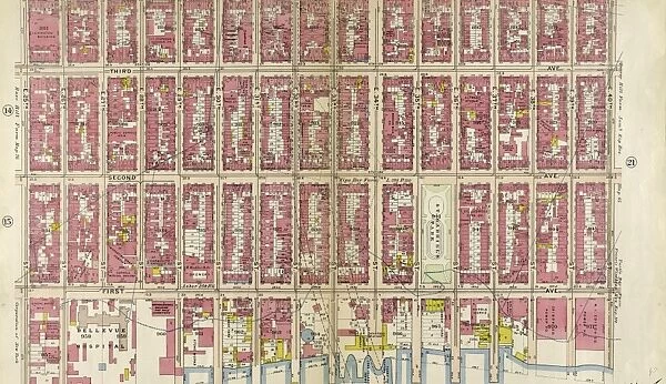 Plate 16: Bounded by Lexington Avenue, E. 40th Street, First Avenue East River, and E