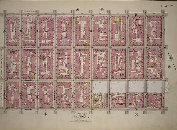 Plate 17, Part of Section 2: Bounded by Stanton Street, Willett Street, Broome Street