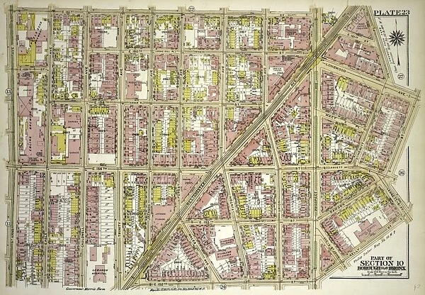 Plate 23, Part of Section 10, Borough of the Bronx