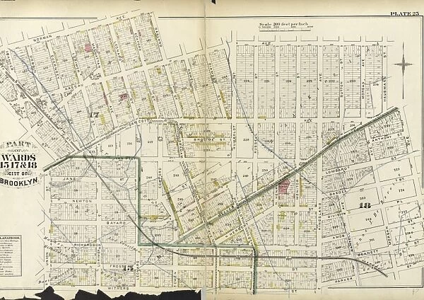Plate 25: Part of Wards 15, 17, &18. City of Brooklyn