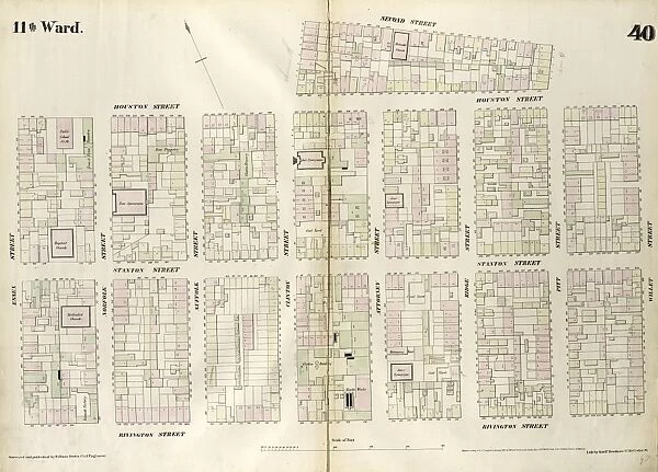 Plate 40: Map bounded by Houston Street, Avenue B, Second Street, Pitt Street, Houston