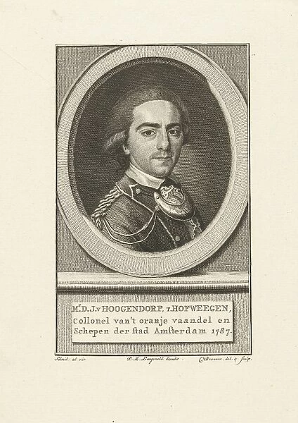 Portrait of Diederik Johan, rijksgraaf van Hogendorp van Hofwegen, Cornelis Brouwer