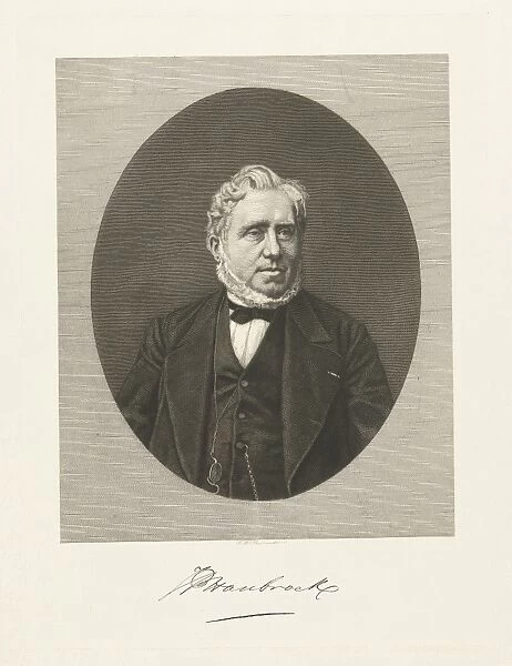 Portrait of Johannes Petrus Hasebroek, Friedrich Wilhelm Burmeister, 1855 - 1915