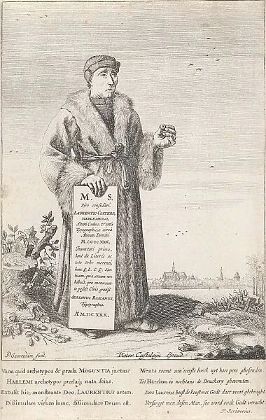 Portrait of Laurens Jansz. Coster, Pieter Jansz