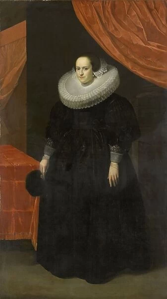 Portrait Suzanna Moor 1608-57 wife Laurens Reael