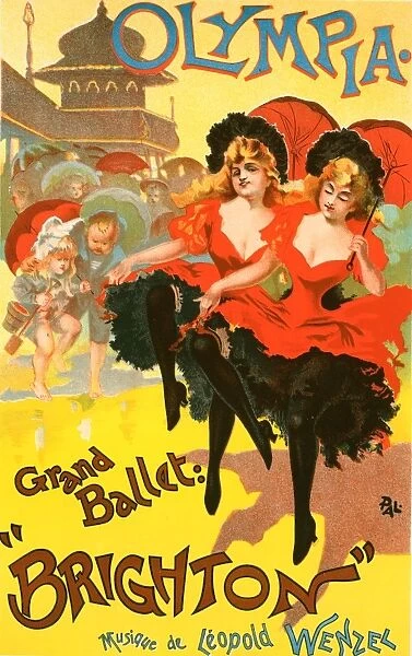 Poster for le Theatre Olympia, Grand ballet Brighton. Jean de Paleologu, or Paleologue