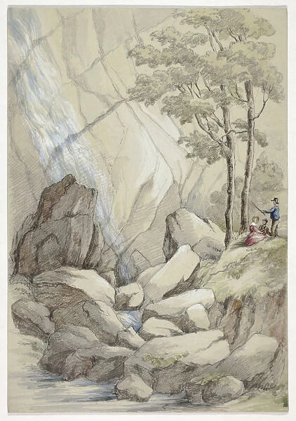 Powerscourt Waterfall August 1843 Elizabeth Murray