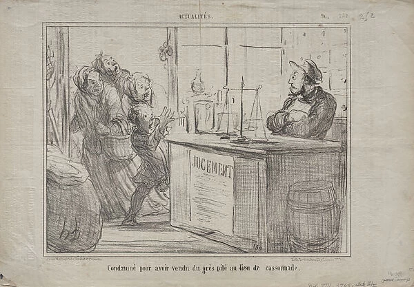 Published le Charivari 7 December 1855 Actualities