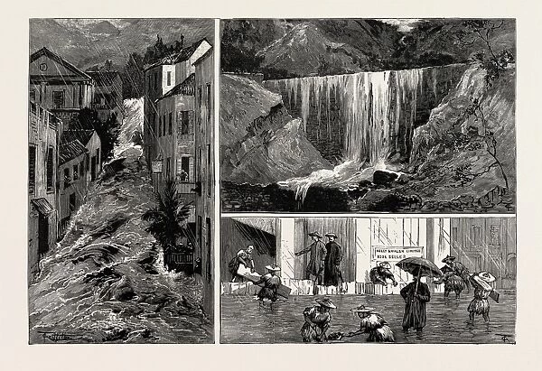 The Recent Disastrous Floods at Hong Kong, 1889: the Drain Bursting in Zetland Street