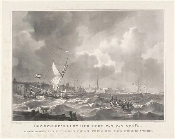 The ship of Jan van Speijk, 1831. Gijsbertus Craeyvanger, Desguerrois & Co. Frederik