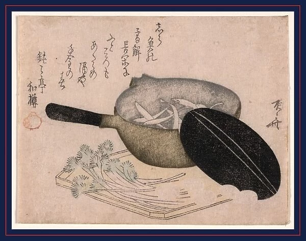 Shirauo, Baby whitefish. RyA'ryA'kyo, Shinsai, approximately 1764-1820, artist, [between