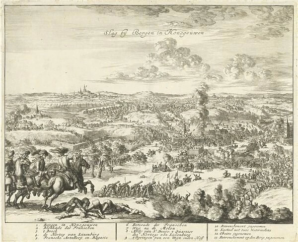 Siege of Mons in Hainaut, Belgium, 1691, Jan Luyken, Jan Claesz ten Hoorn, 1699