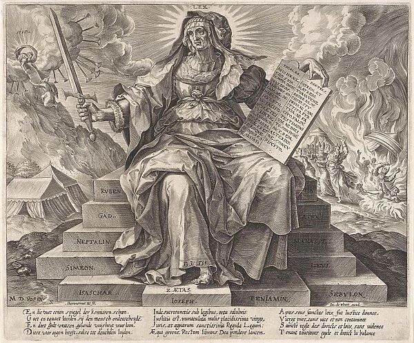 The Silver Age: the law of the Old Testament, Hieronymus Wierix, Jacob de Weert