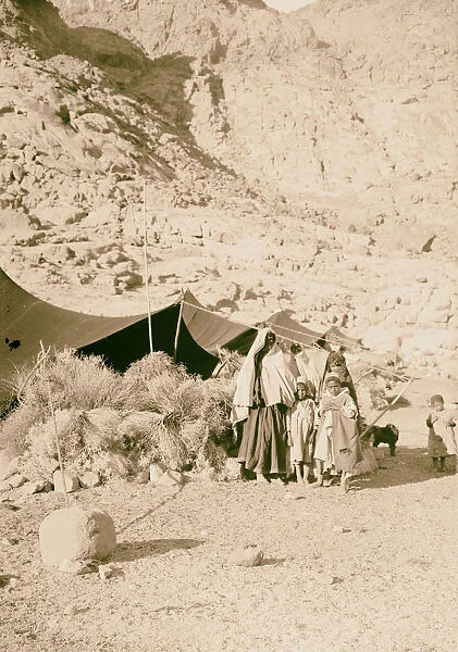 Sinai Red Sea Tor Wady Hebran Bedouin camp 1900