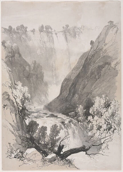 Sketches Home Abroad Falls Terni 1830 James Duffield Harding