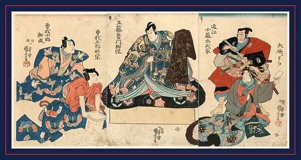 Soga no taimen, Scene from a Soga play. Utagawa, Kuniyoshi, 1798-1861, artist, [between