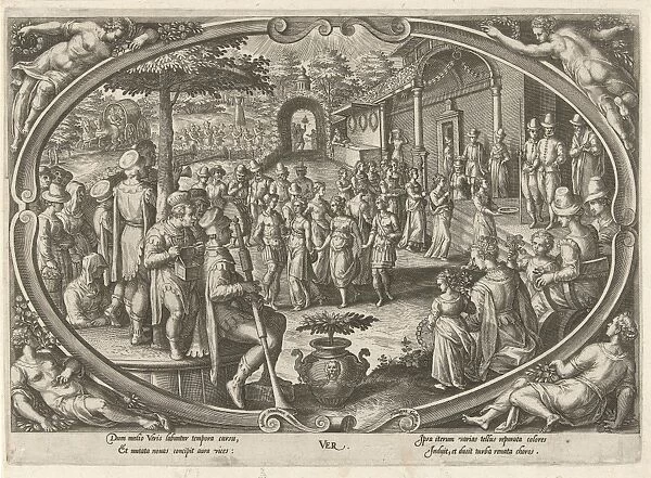 Spring, Philips Galle, c. 1578 - c. 1582