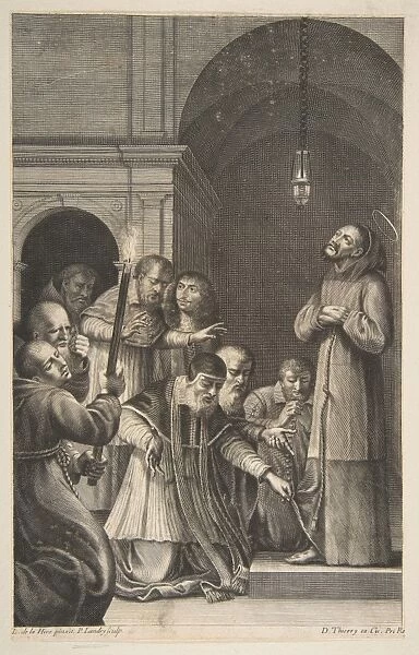 St Francis n. d Engraving sheet 12 3  /  16 x 7 11  /  16