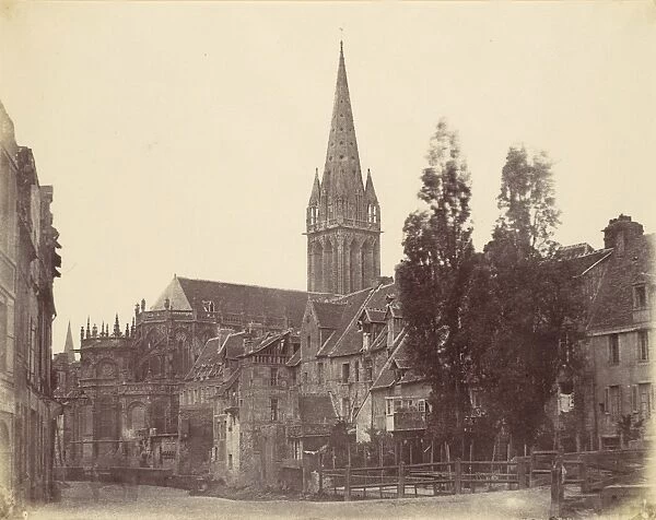 St Pierre Caen 1856 Albumen silver print paper negative
