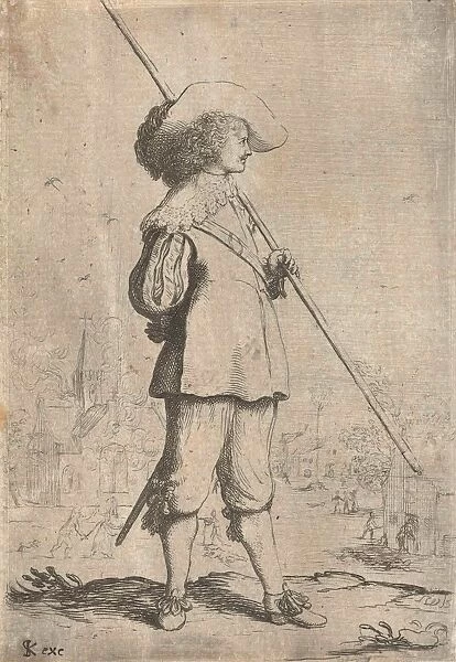 Standing soldier, Simon Kloeting, 1633 - 1672