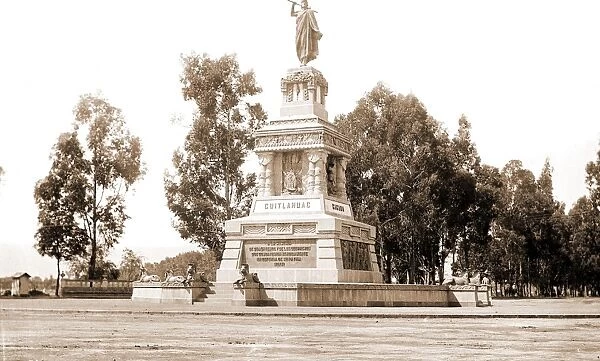 Statue of Cuitlahuac i. e. Cuauhtemoc, Jackson, William Henry, 1843-1942, Cuauhtemoc