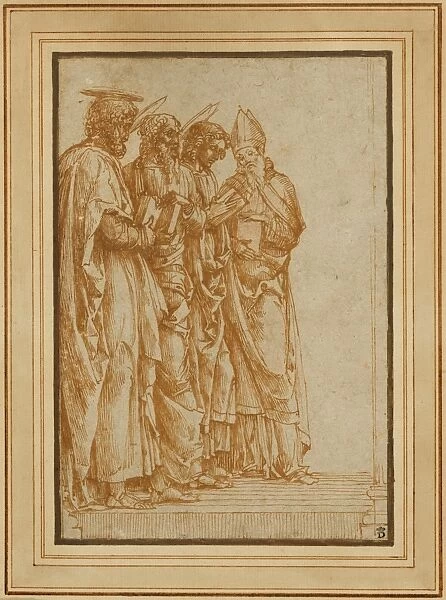 Study of Four Saints (Peter, Paul, John the Evangelist, and Zeno