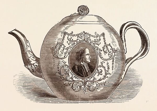 TEAPOT PRESENTED TO THE REV. JOHN WESLEY; BORN JUNE 17, 1703. An Anglican cleric