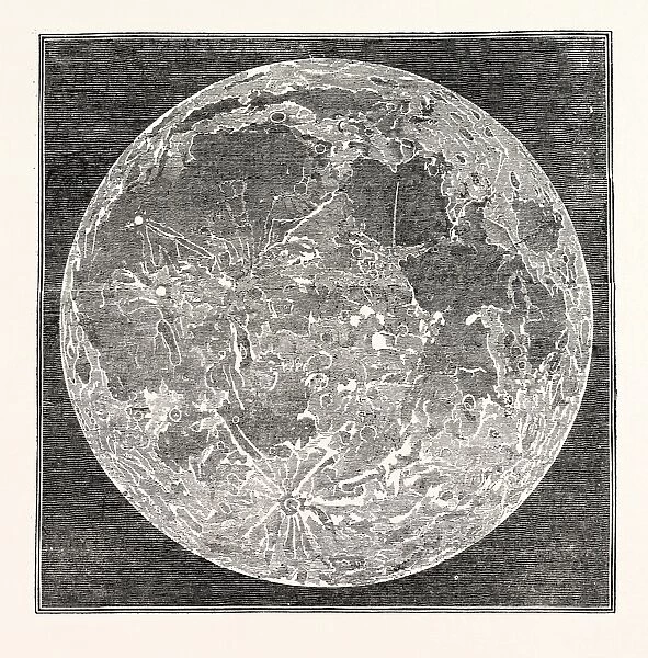 Telescopic appearance of the Moon, 1833