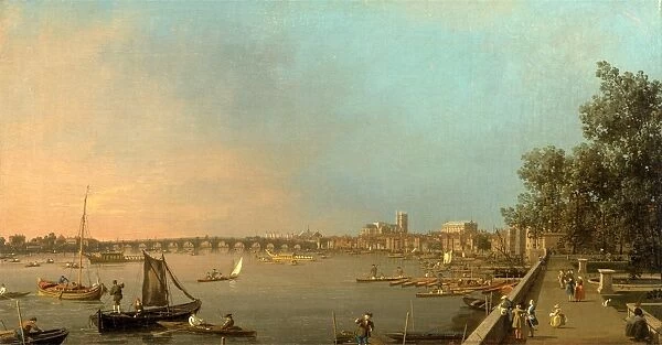 The Thames from the Terrace of Somerset House, Looking toward Westminster London