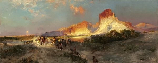 Thomas Moran (American, 1837 - 1926), Green River Cliffs, Wyoming, 1881, oil on canvas